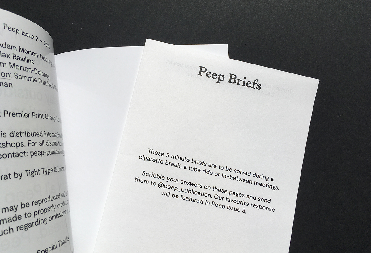 peep-publication-side-projects-creative-brief